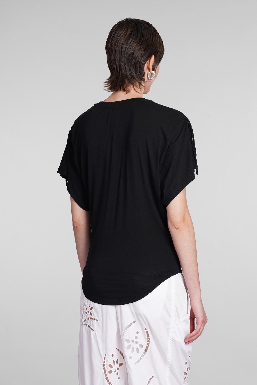 Deliberti Isabel Marant T-shirt Zola In Modal Nero Cod. 400029 - Deliberti The Luxury Shopping