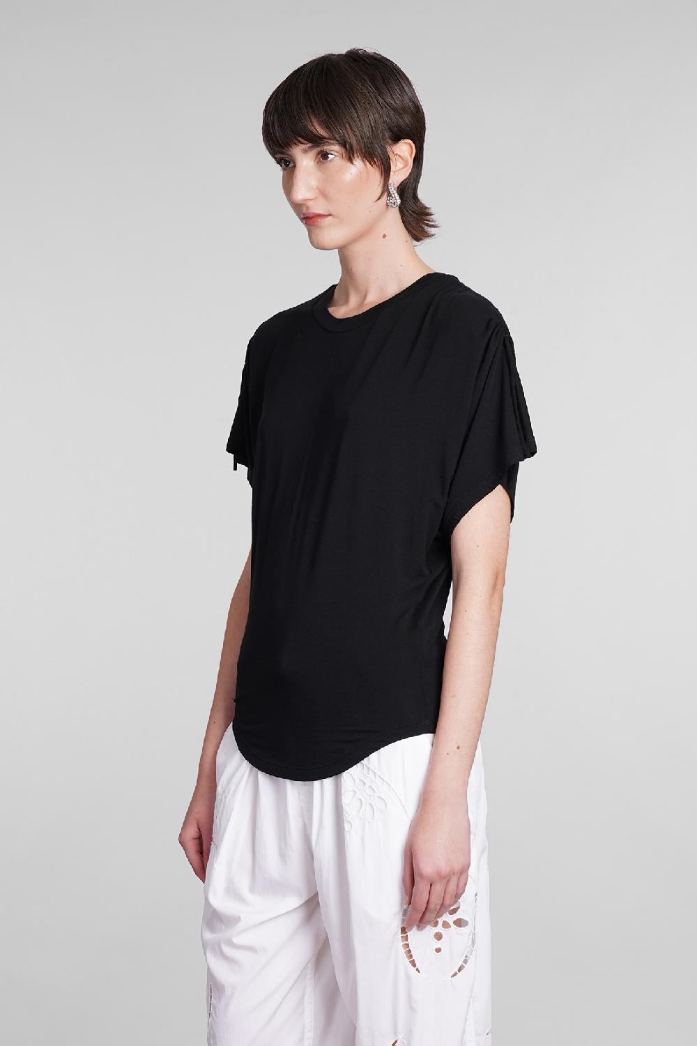Deliberti Isabel Marant T-shirt Zola In Modal Nero Cod. 400029 - Deliberti The Luxury Shopping