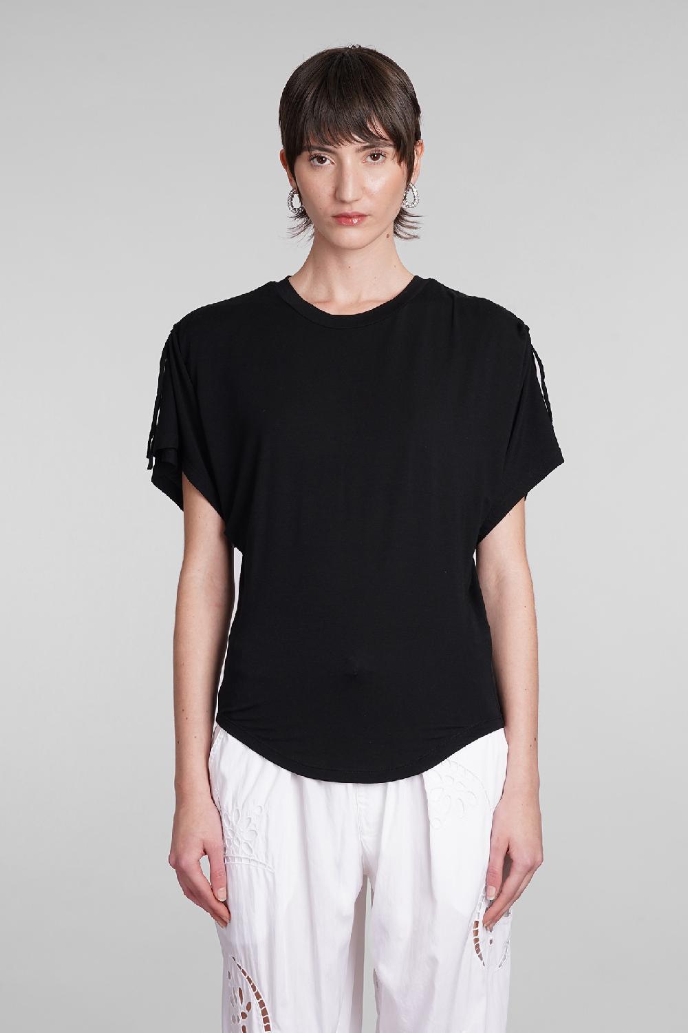 Deliberti Isabel Marant T-shirt zola in modal nero cod. 400029 - Deliberti The Luxury Shopping