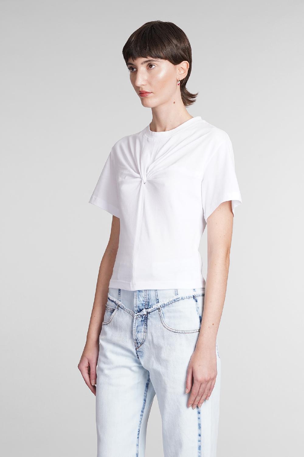 Deliberti Isabel Marant T-shirt Zuria In Cotone Bianco Cod. 391967 - Deliberti The Luxury Shopping