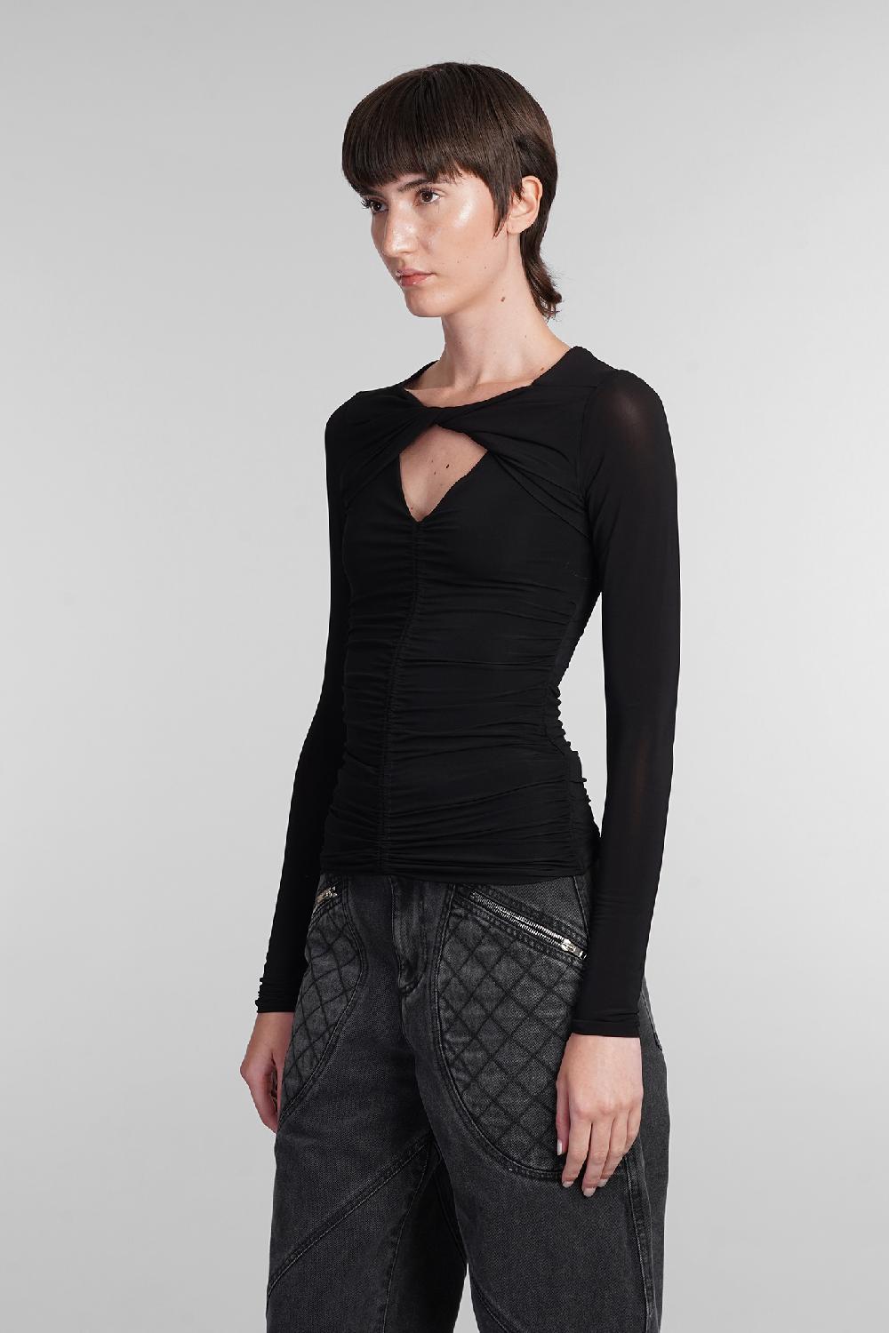 Deliberti Isabel Marant Topwear Vandalia In Viscosa Nera Cod. 402768 - Deliberti The Luxury Shopping