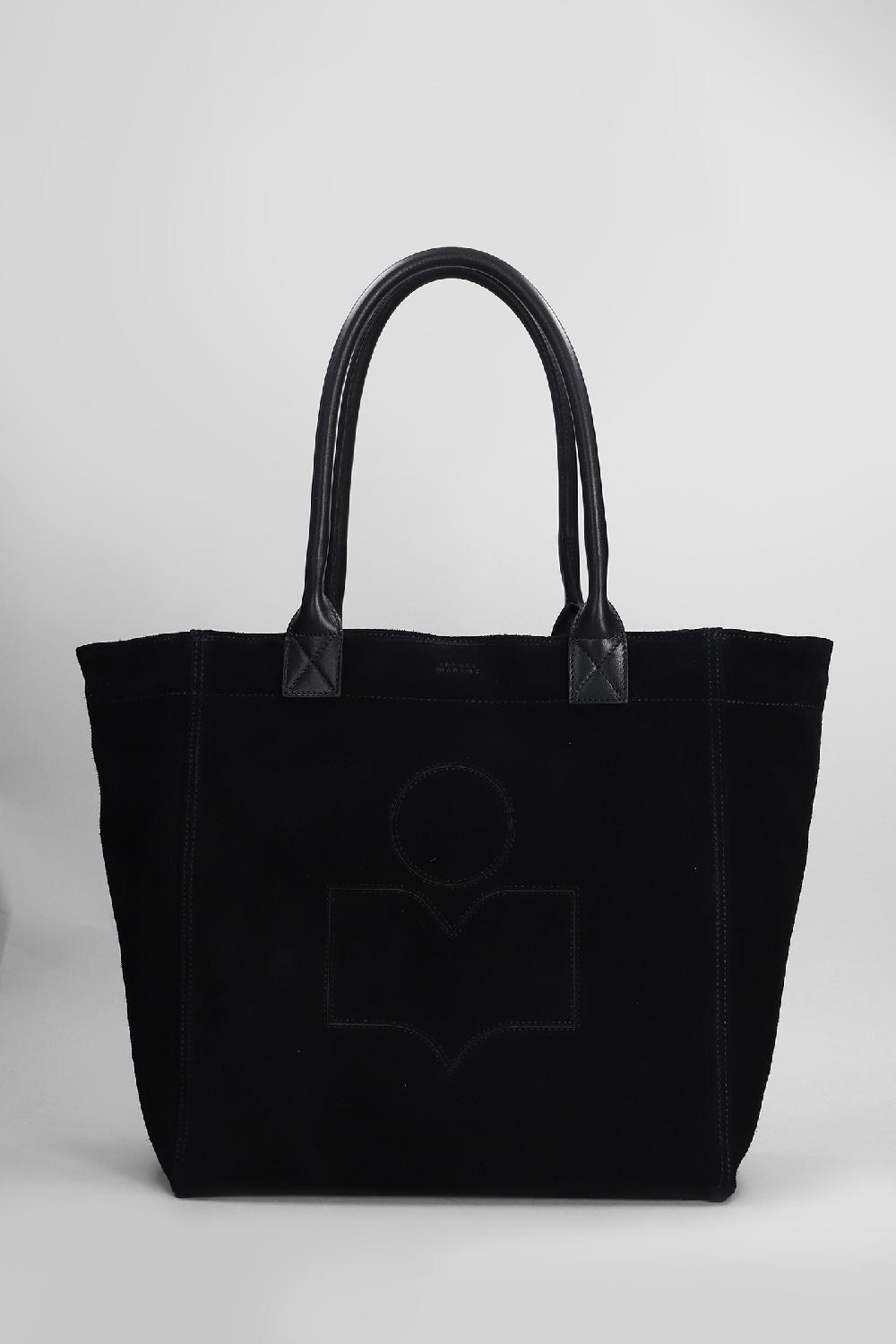 Deliberti Isabel Marant Tote small yenky in camoscio nero cod. 405213 - Deliberti The Luxury Shopping