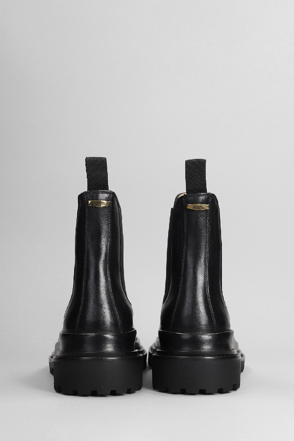 Deliberti Isabel Marant Tronchetti Ceilee In Pelle Nera Cod. 405930 - Deliberti The Luxury Shopping