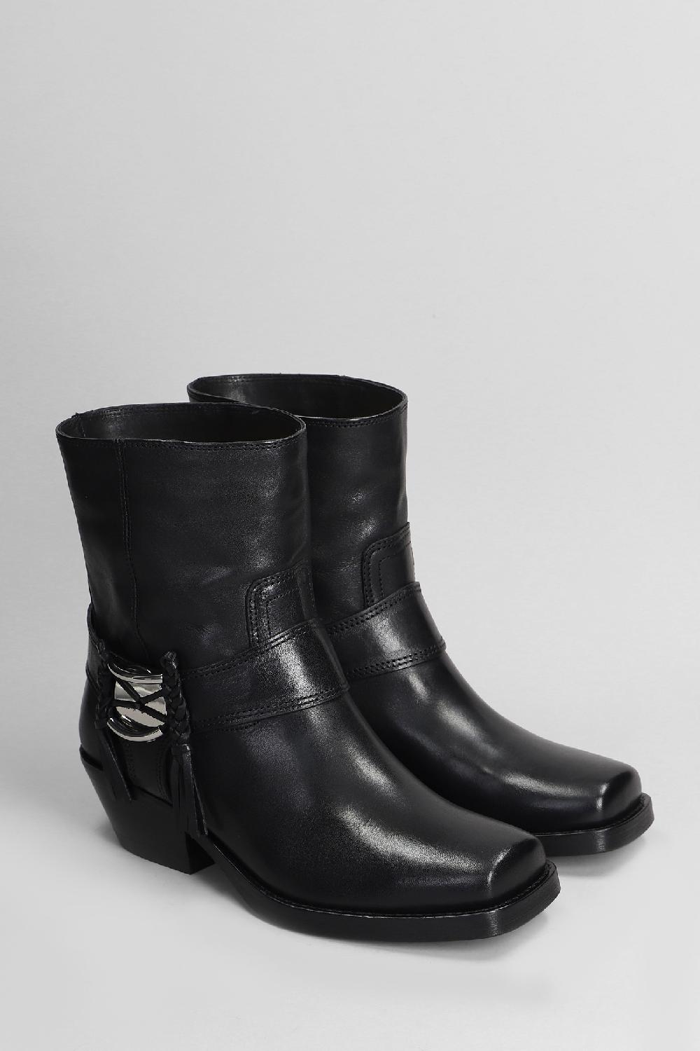 Deliberti Isabel Marant Tronchetti Tacco Alto Akson Gaucho In Pelle Nera Cod. 407752 - Deliberti The Luxury Shopping