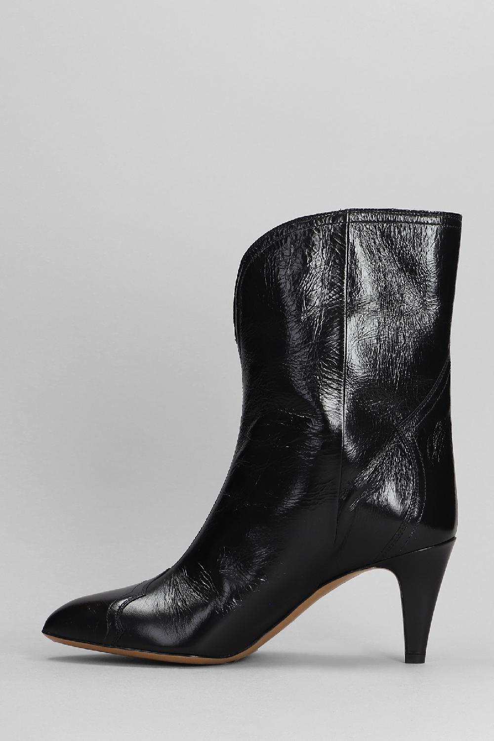 Deliberti Isabel Marant Tronchetti Tacco Alto Dytho In Pelle Nera Cod. 392741 - Deliberti The Luxury Shopping