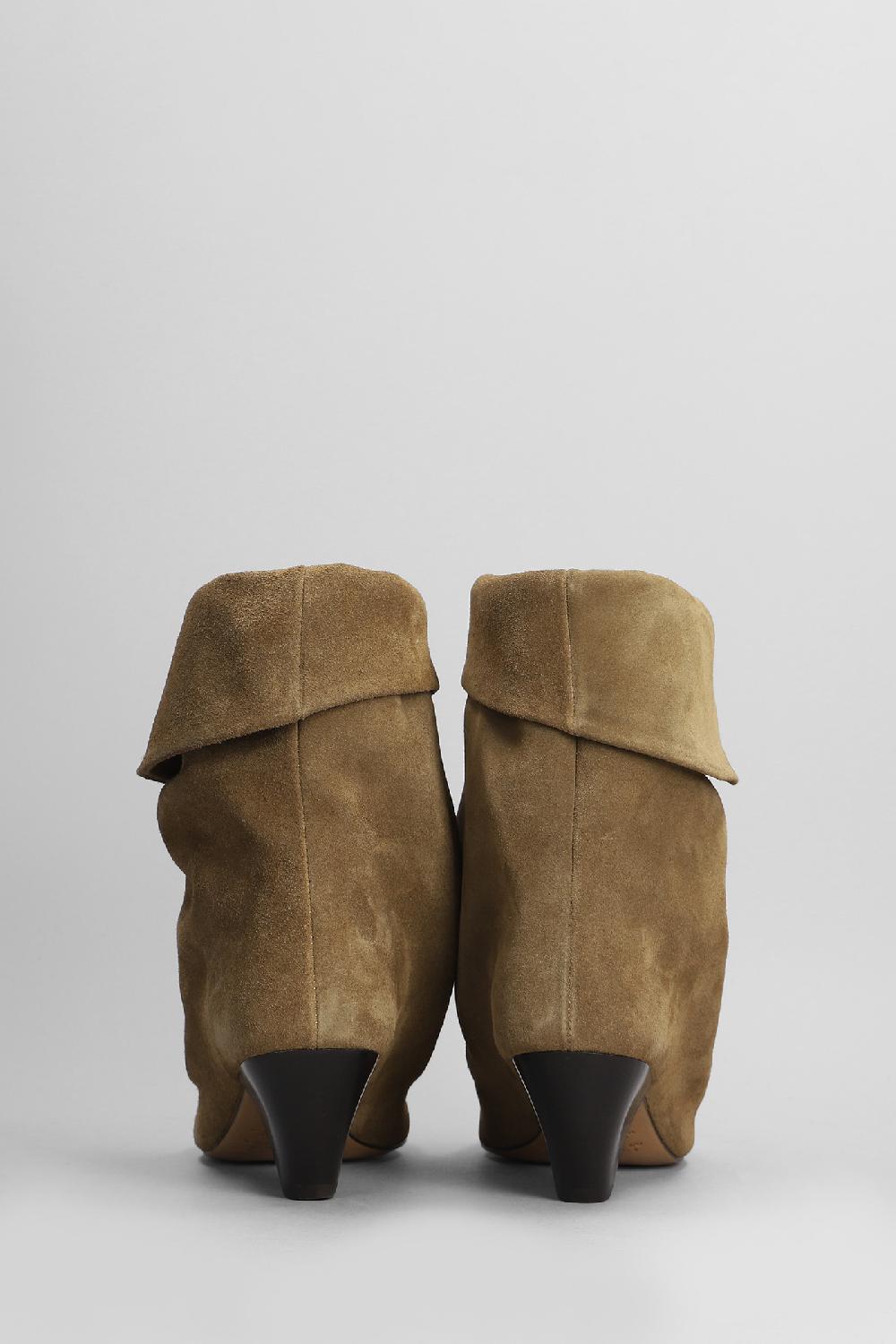 Deliberti Isabel Marant Tronchetti Tacco Alto Ryska In Camoscio Khaki Cod. 404974 - Deliberti The Luxury Shopping