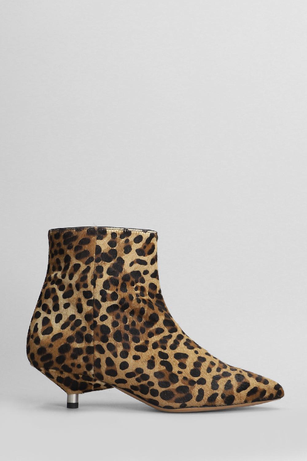 Deliberti Isabel Marant Tronchetti tacco basso eana in cavallino animalier cod. 404973 - Deliberti The Luxury Shopping