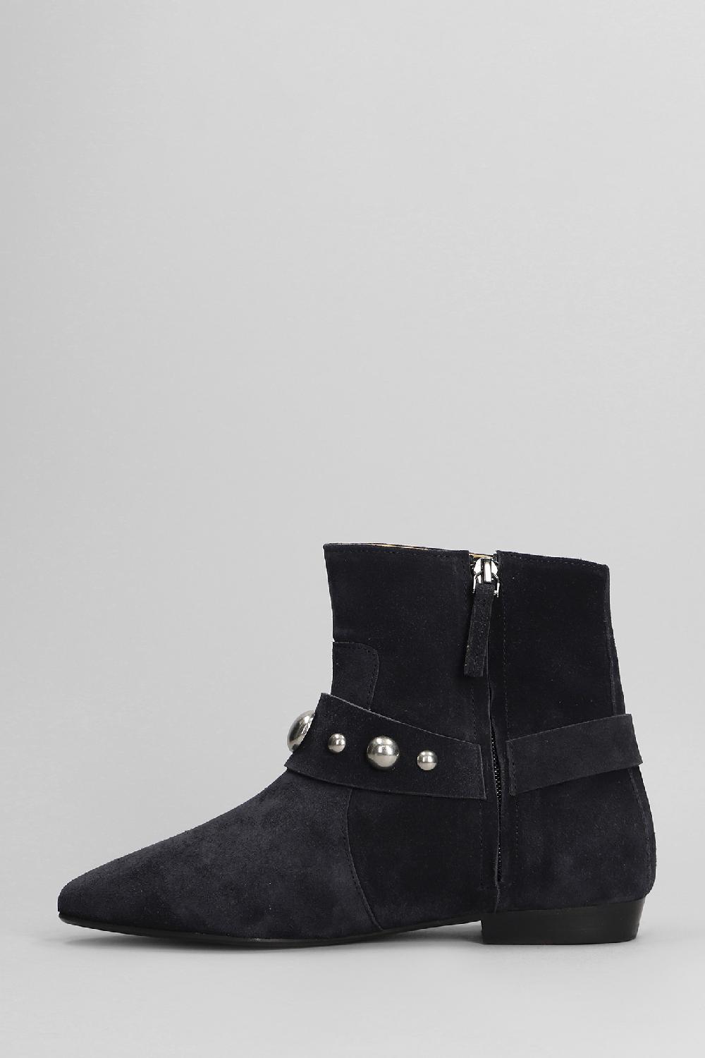 Deliberti Isabel Marant Tronchetti Tacco Basso Siago In Camoscio Nero Cod. 402776 - Deliberti The Luxury Shopping