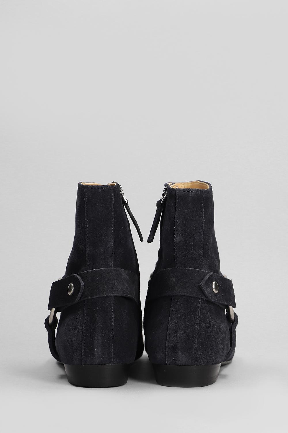 Deliberti Isabel Marant Tronchetti Tacco Basso Siago In Camoscio Nero Cod. 402776 - Deliberti The Luxury Shopping