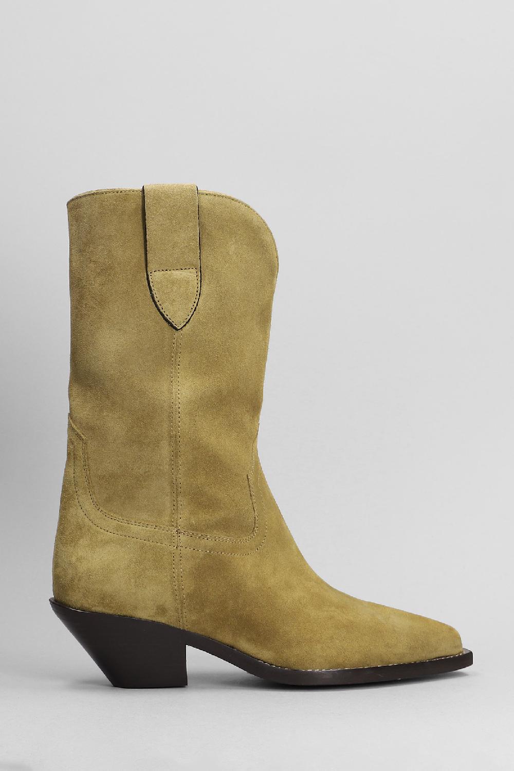 Deliberti Isabel Marant Tronchetti texani dahope in camoscio taupe cod. 392071 - Deliberti The Luxury Shopping