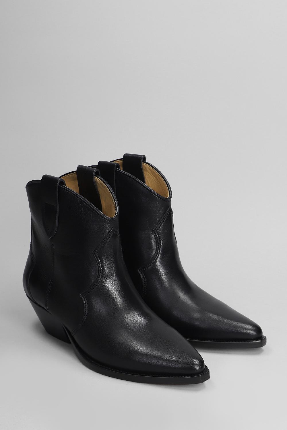 Deliberti Isabel Marant Tronchetti Texani Dewina In Pelle Nera Cod. 405922 - Deliberti The Luxury Shopping