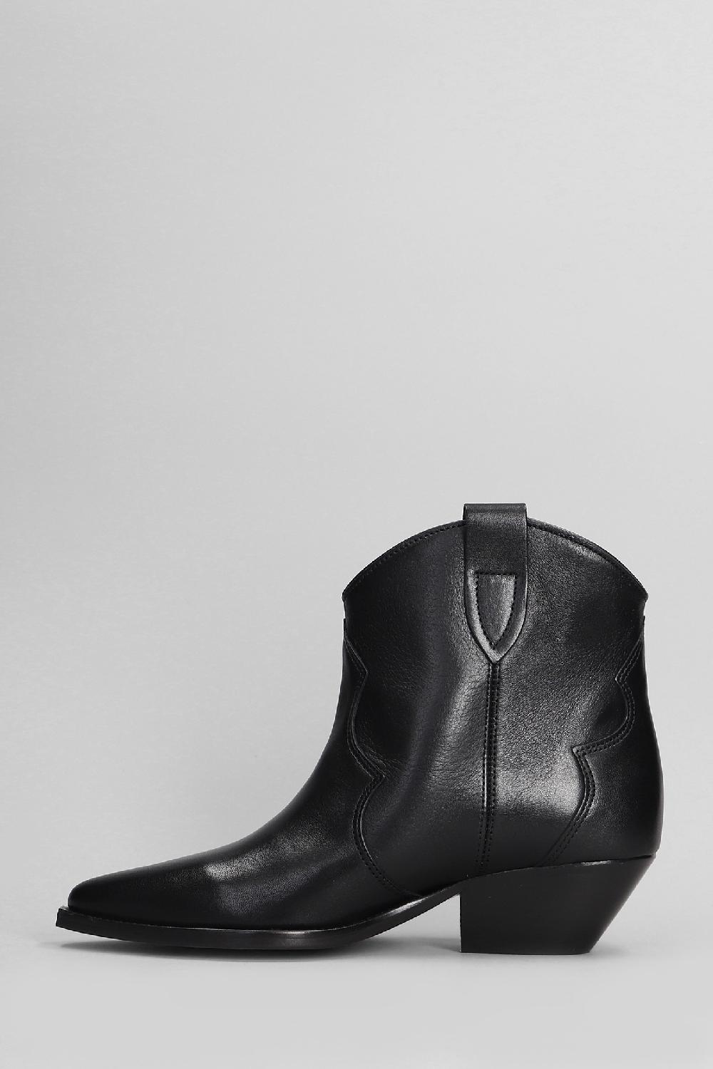Deliberti Isabel Marant Tronchetti Texani Dewina In Pelle Nera Cod. 405922 - Deliberti The Luxury Shopping