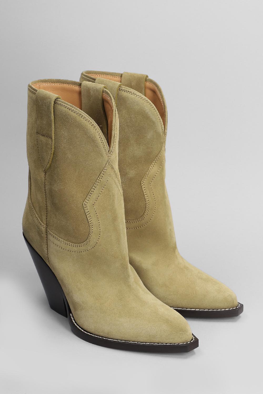 Deliberti Isabel Marant Tronchetti Texani Leyane In Camoscio Taupe Cod. 405923 - Deliberti The Luxury Shopping