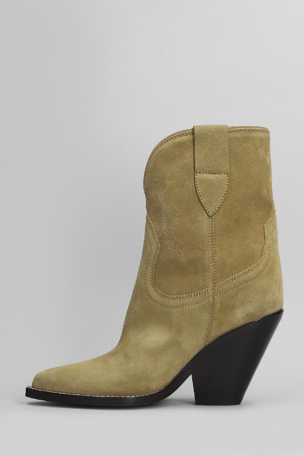 Deliberti Isabel Marant Tronchetti Texani Leyane In Camoscio Taupe Cod. 405923 - Deliberti The Luxury Shopping