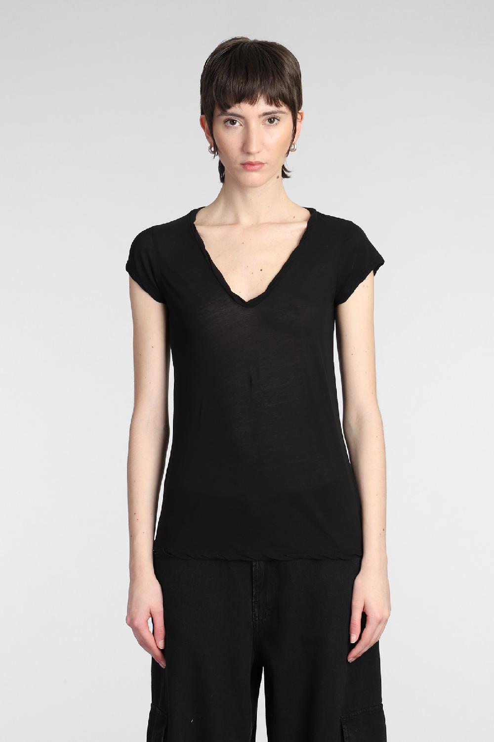 Deliberti James Perse T-shirt in cotone nero cod. 377147 - Deliberti The Luxury Shopping
