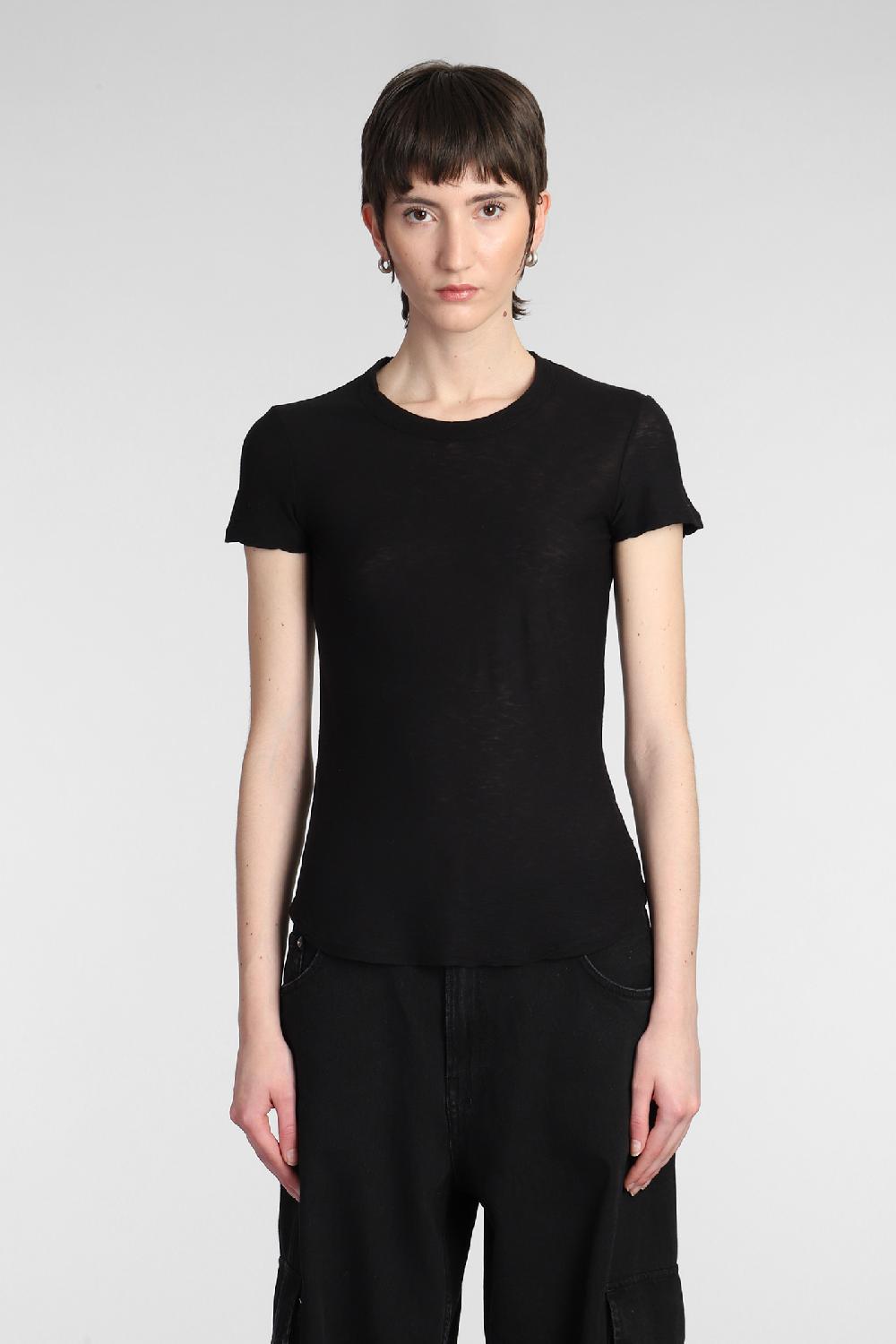 Deliberti James Perse T-shirt in cotone nero cod. 377154 - Deliberti The Luxury Shopping