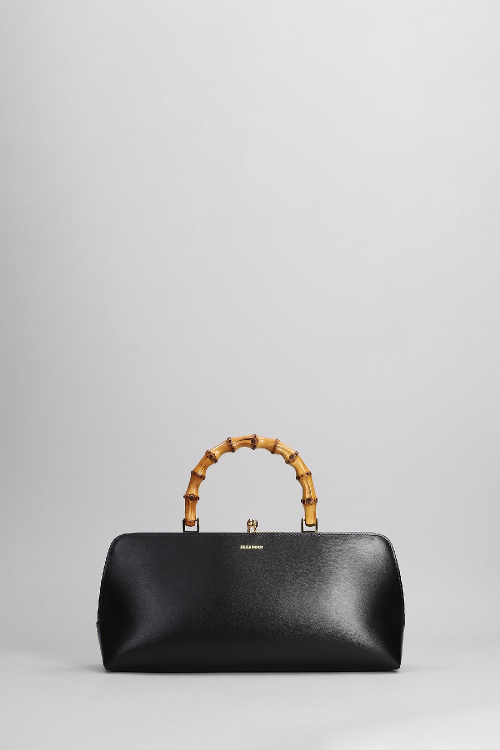 Deliberti Jil Sander Borsa a mano in pelle nera cod. 372370 - Deliberti The Luxury Shopping