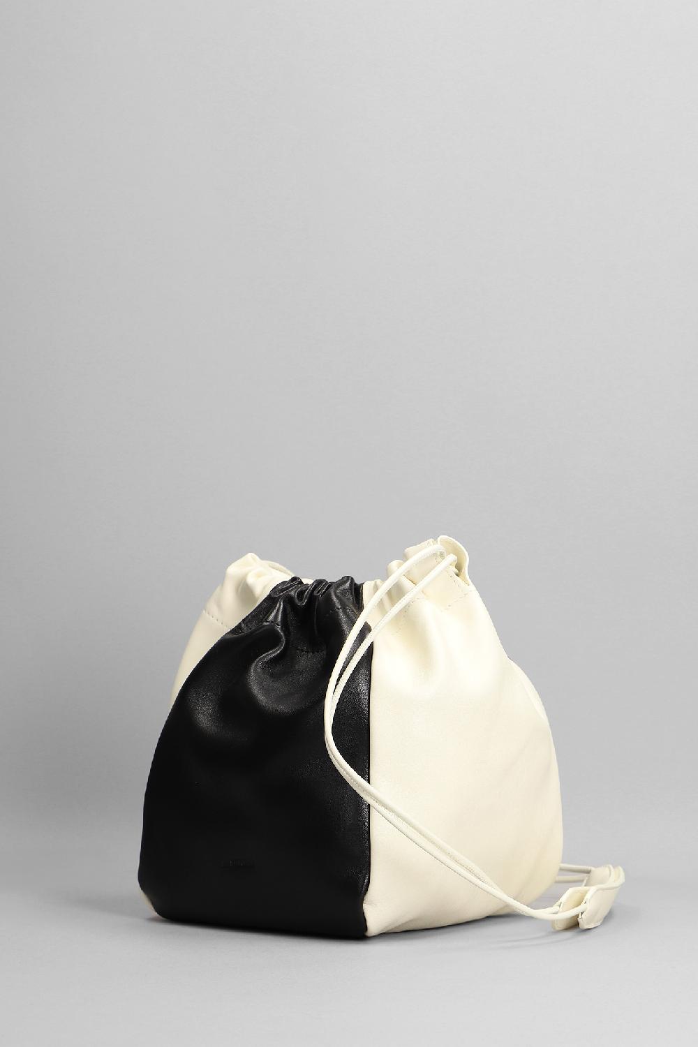 Deliberti Jil Sander Borsa A Spalla Dumpling Bicolor In Pelle Nera Cod. 353975 - Deliberti The Luxury Shopping