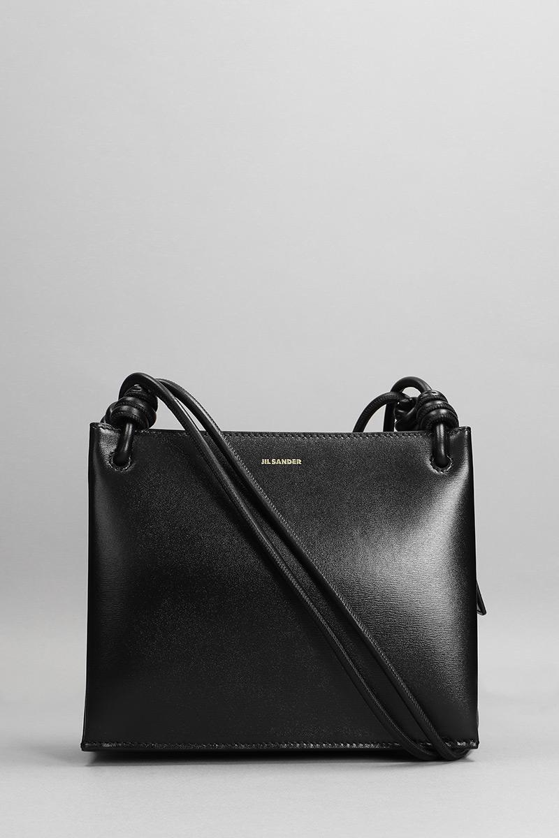 Deliberti Jil Sander Borsa a spalla giro sm in pelle nera cod. 354101 - Deliberti The Luxury Shopping