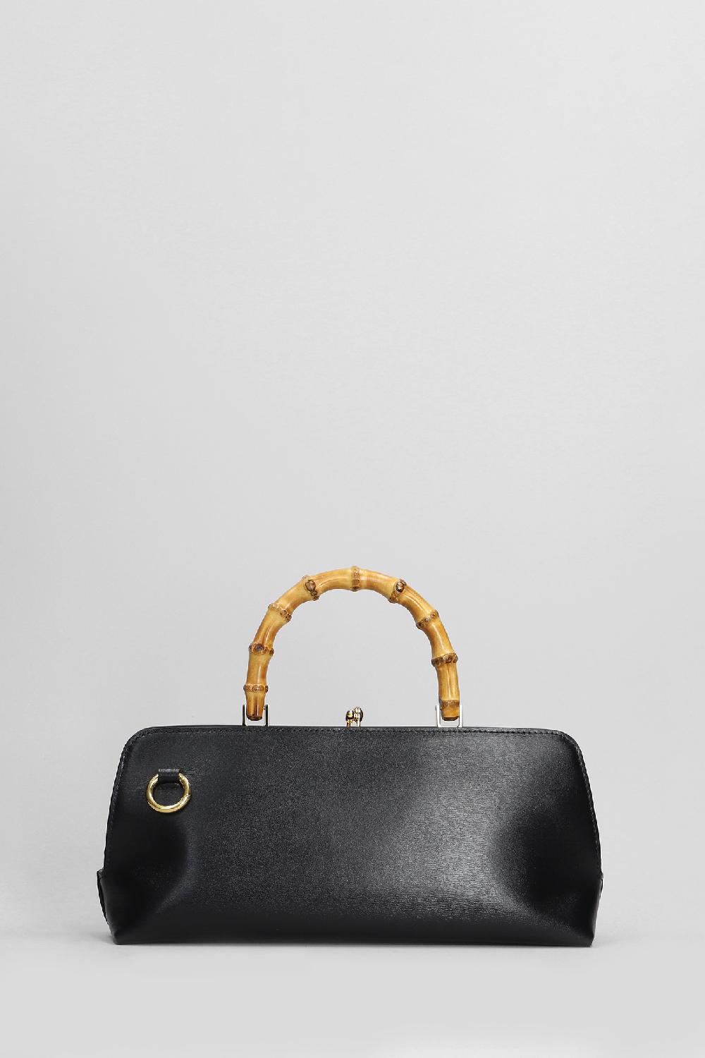 Deliberti Jil Sander Borsa A Spalla Gojii Bambo In Pelle Nera Cod. 404769 - Deliberti The Luxury Shopping