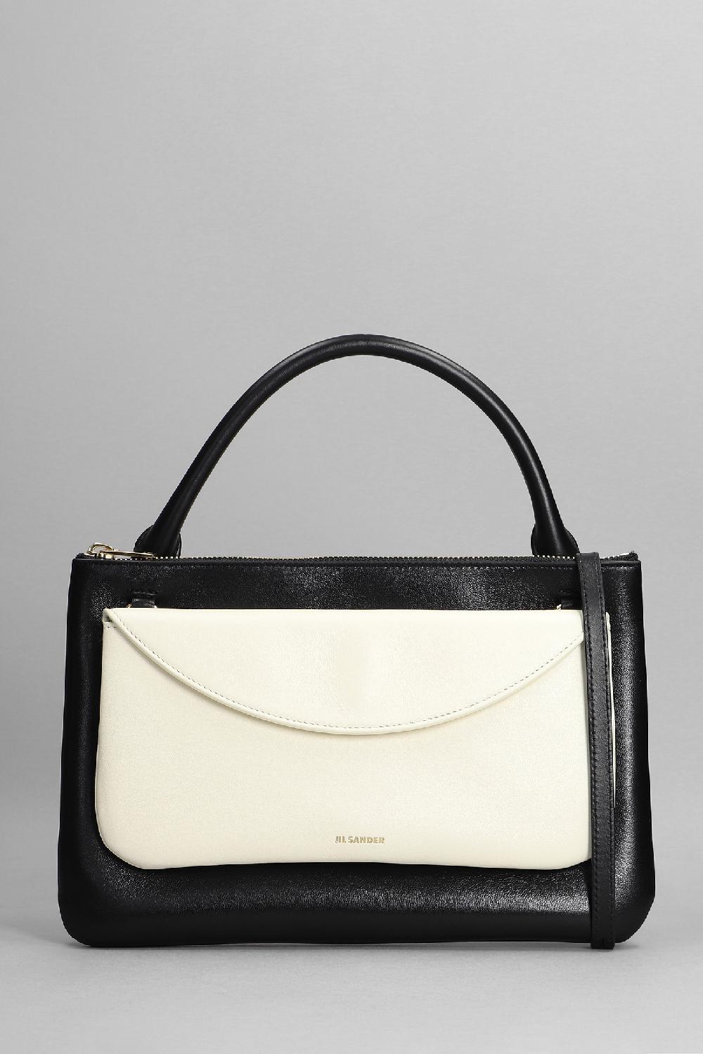 Deliberti Jil Sander Borsa a spalla link lg multi in pelle nera cod. 353972 - Deliberti The Luxury Shopping