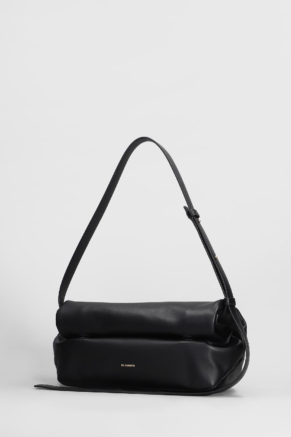 Deliberti Jil Sander Borsa A Spalla Rollup In Pelle Nera Cod. 407916 - Deliberti The Luxury Shopping