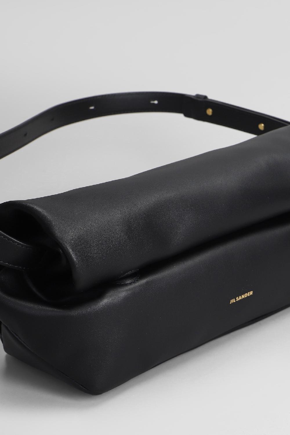 Deliberti Jil Sander Borsa A Spalla Rollup In Pelle Nera Cod. 407916 - Deliberti The Luxury Shopping