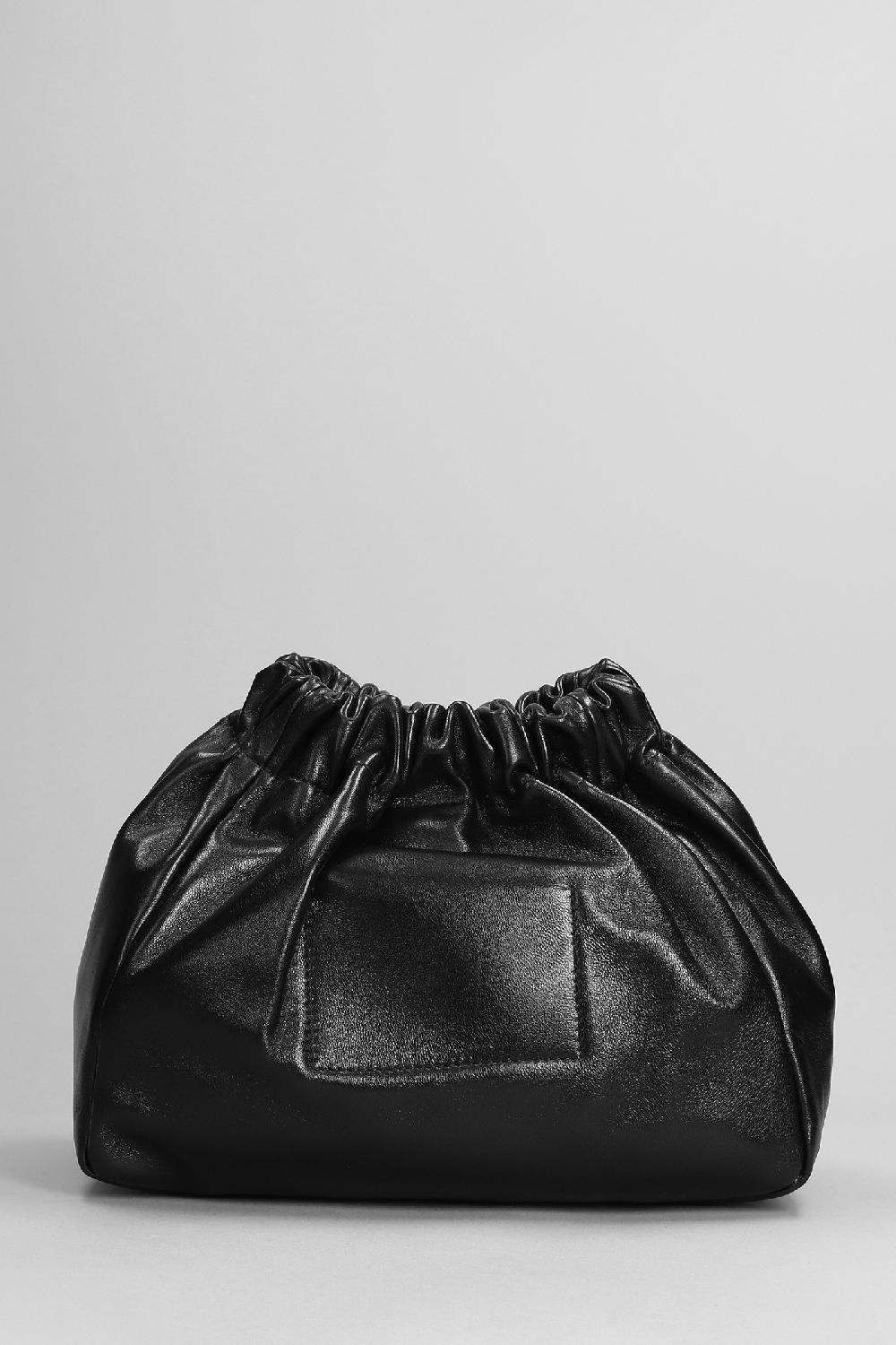 Deliberti Jil Sander Borsa A Spalla Scruch Sm In Pelle Nera Cod. 374665 - Deliberti The Luxury Shopping