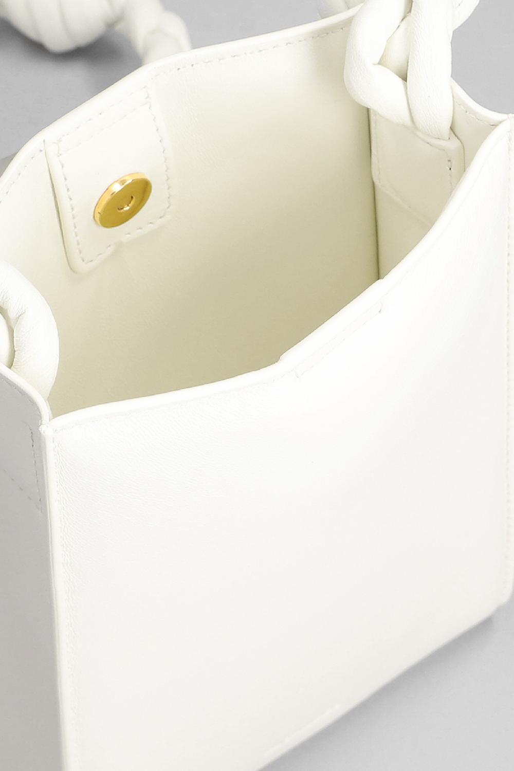 Deliberti Jil Sander Borsa A Spalla Tangle Sm In Pelle Bianca Cod. 381768 - Deliberti The Luxury Shopping