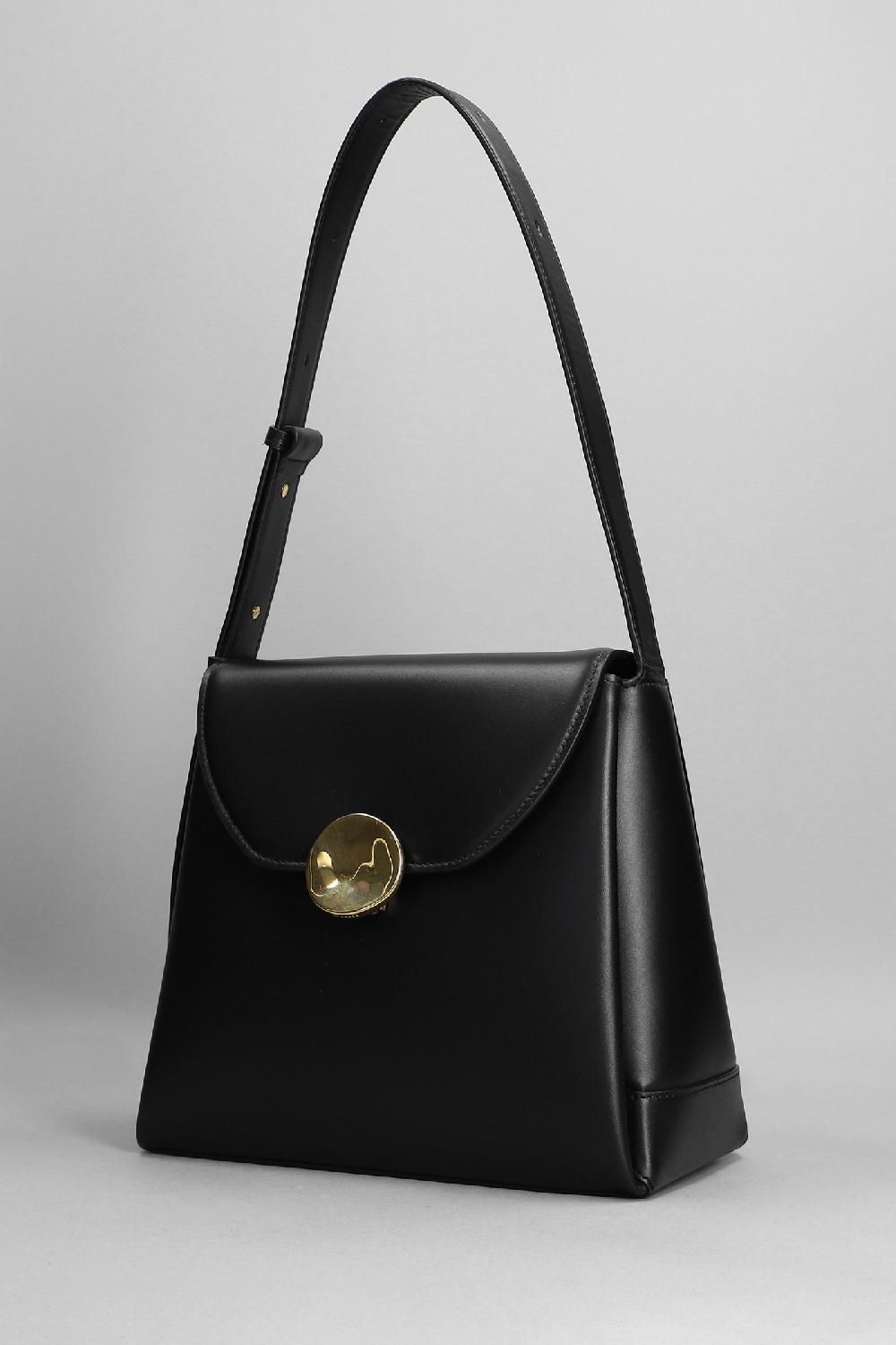 Deliberti Jil Sander Borsa A Spalla Victor Shoulder Sm In Pelle Nera Cod. 353971 - Deliberti The Luxury Shopping
