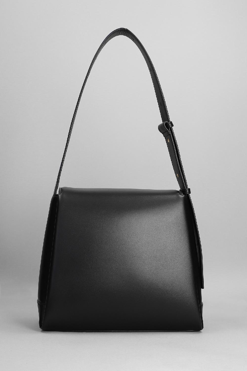 Deliberti Jil Sander Borsa A Spalla Victor Shoulder Sm In Pelle Nera Cod. 353971 - Deliberti The Luxury Shopping