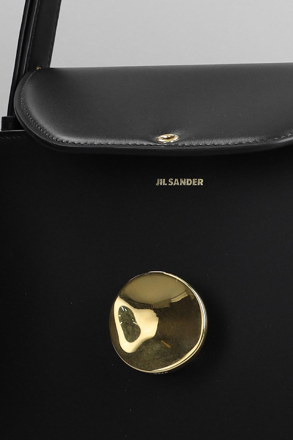 Deliberti Jil Sander Borsa A Spalla Victor Shoulder Sm In Pelle Nera Cod. 353971 - Deliberti The Luxury Shopping
