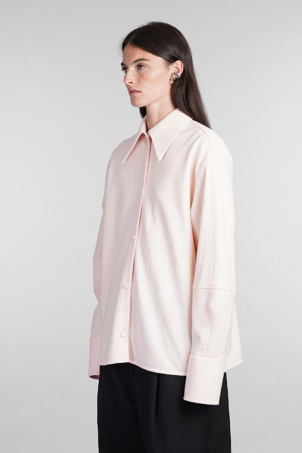 Deliberti Jil Sander Camicia In Viscosa Rosa Cod. 404785 - Deliberti The Luxury Shopping