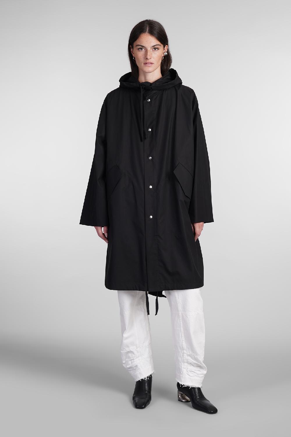 Deliberti Jil Sander Cappotto in cotone nero cod. 404770 - Deliberti The Luxury Shopping