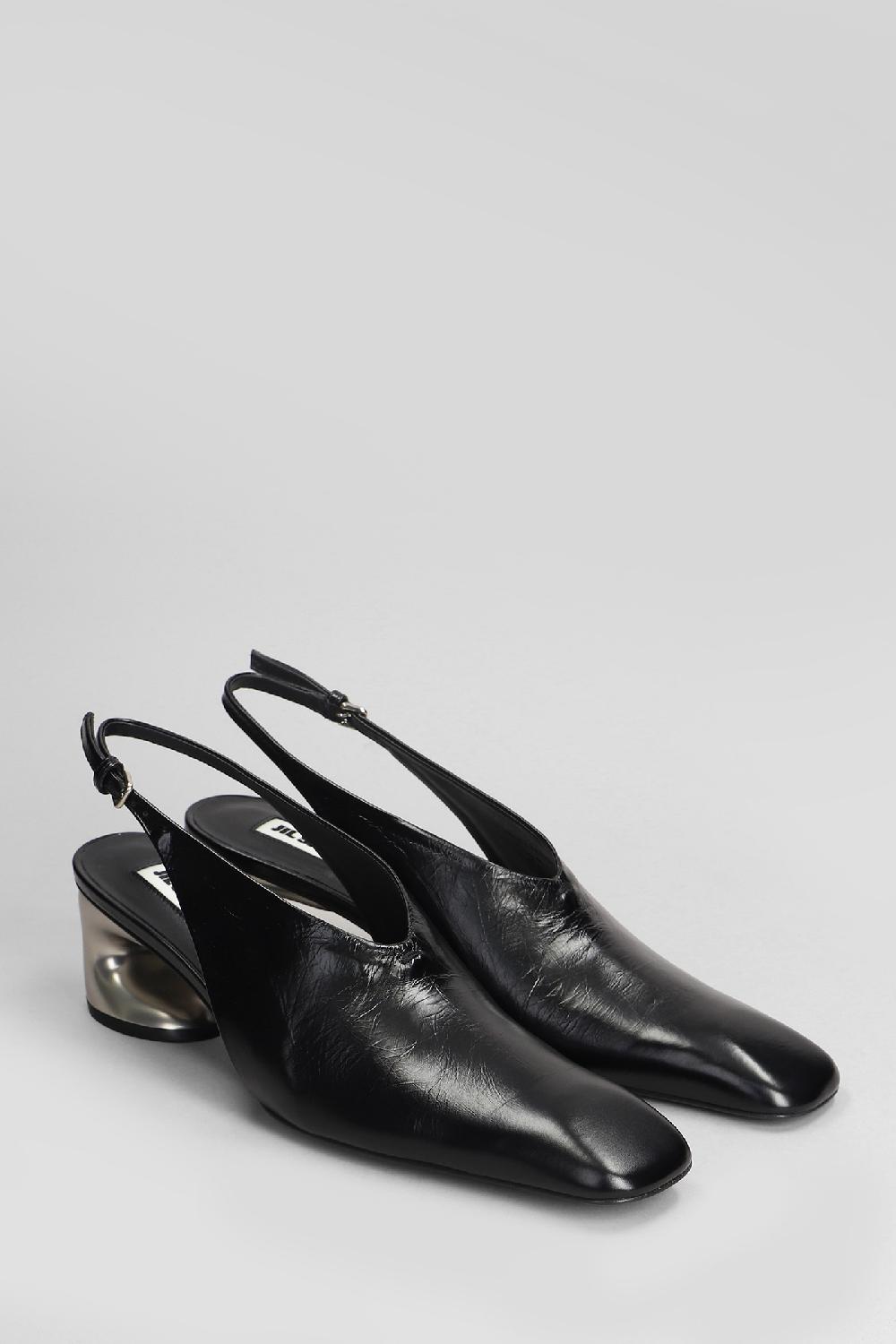 Deliberti Jil Sander Decollete In Pelle Nera Cod. 404774 - Deliberti The Luxury Shopping