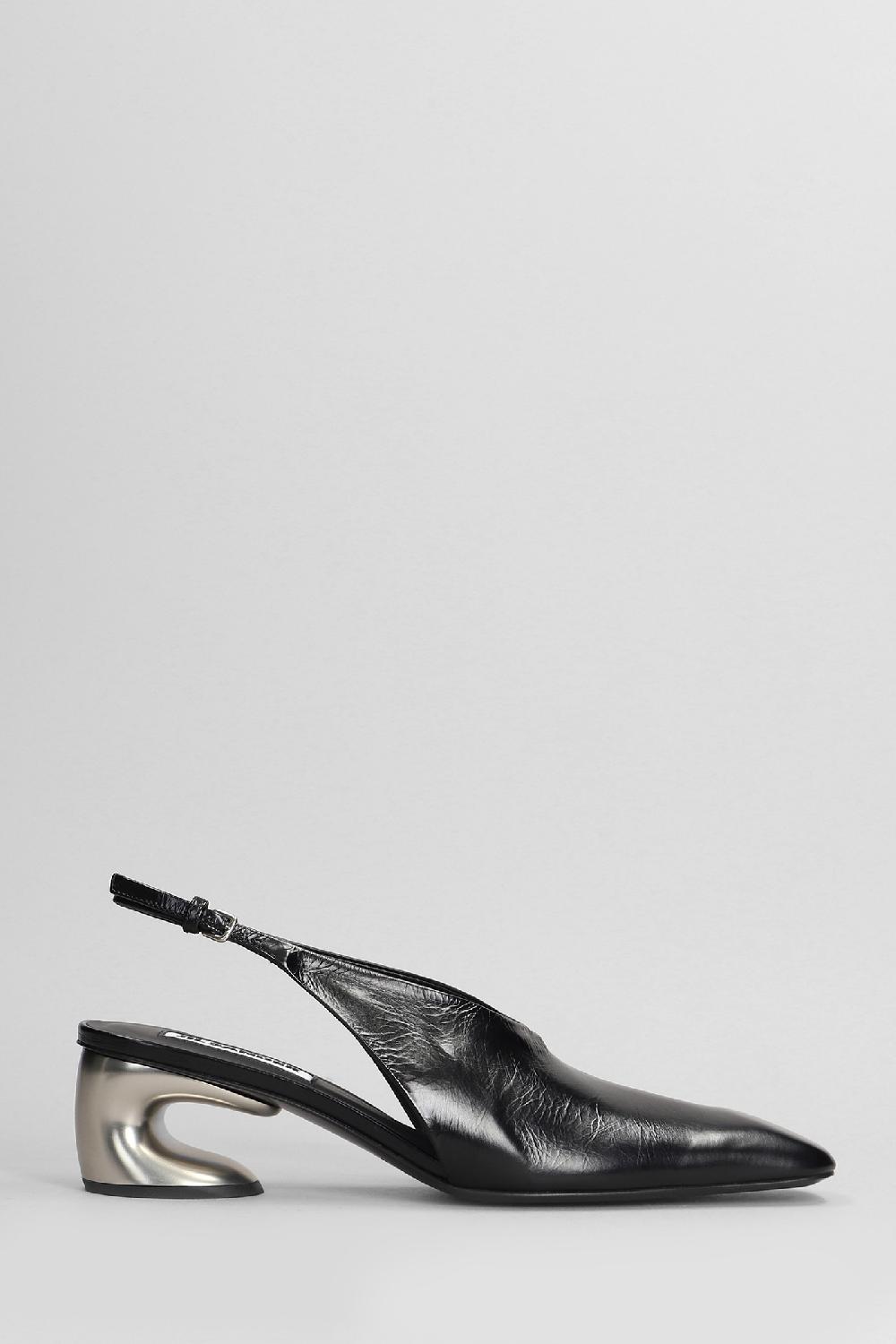 Deliberti Jil Sander Decollete in pelle nera cod. 404774 - Deliberti The Luxury Shopping