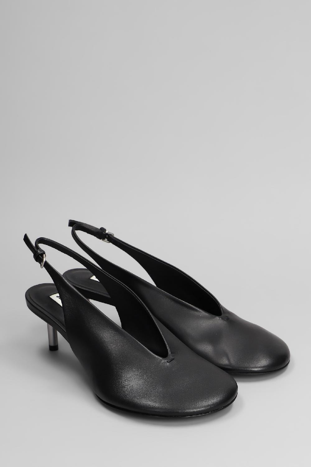 Deliberti Jil Sander Decollete Pumps 65 In Pelle Nera Cod. 410029 - Deliberti The Luxury Shopping