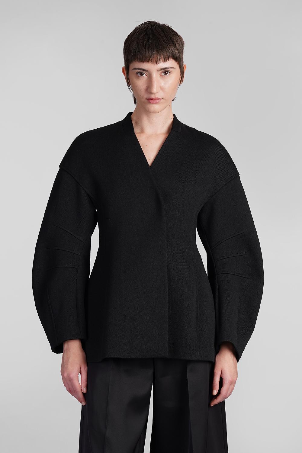 Deliberti Jil Sander Giacca casual in lana nera cod. 409651 - Deliberti The Luxury Shopping