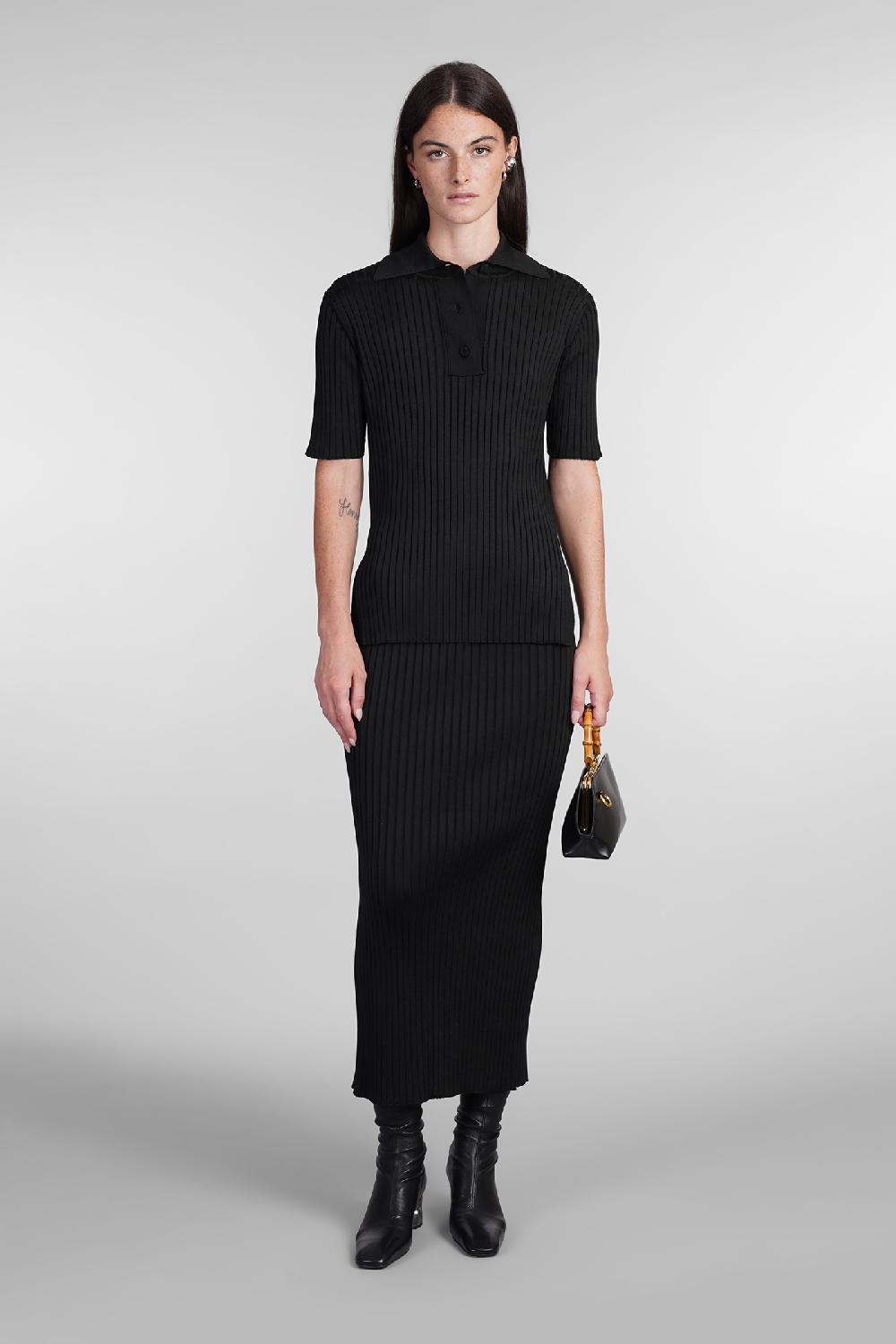Deliberti Jil Sander Gonna In Viscosa Nera Cod. 404783 - Deliberti The Luxury Shopping