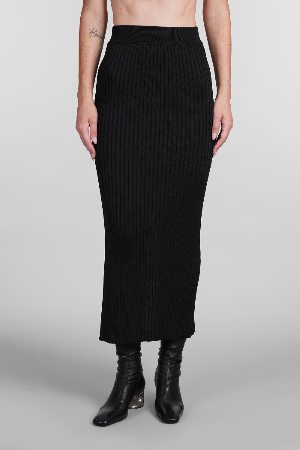 Deliberti Jil Sander Gonna in viscosa nera cod. 404783 - Deliberti The Luxury Shopping