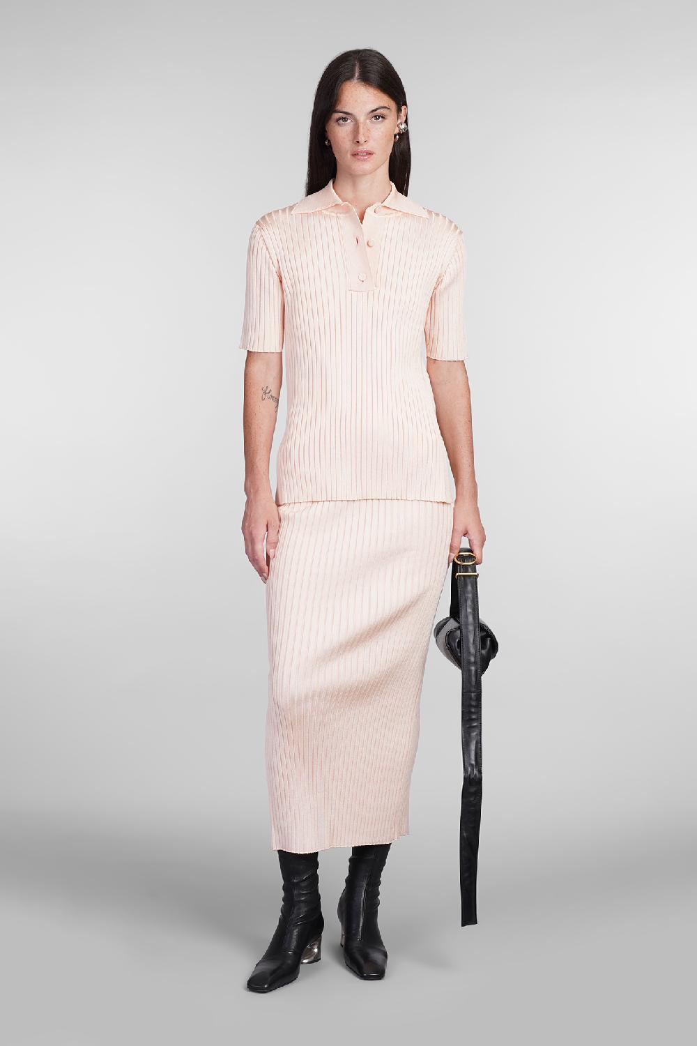 Deliberti Jil Sander Gonna In Viscosa Rosa Cod. 404784 - Deliberti The Luxury Shopping