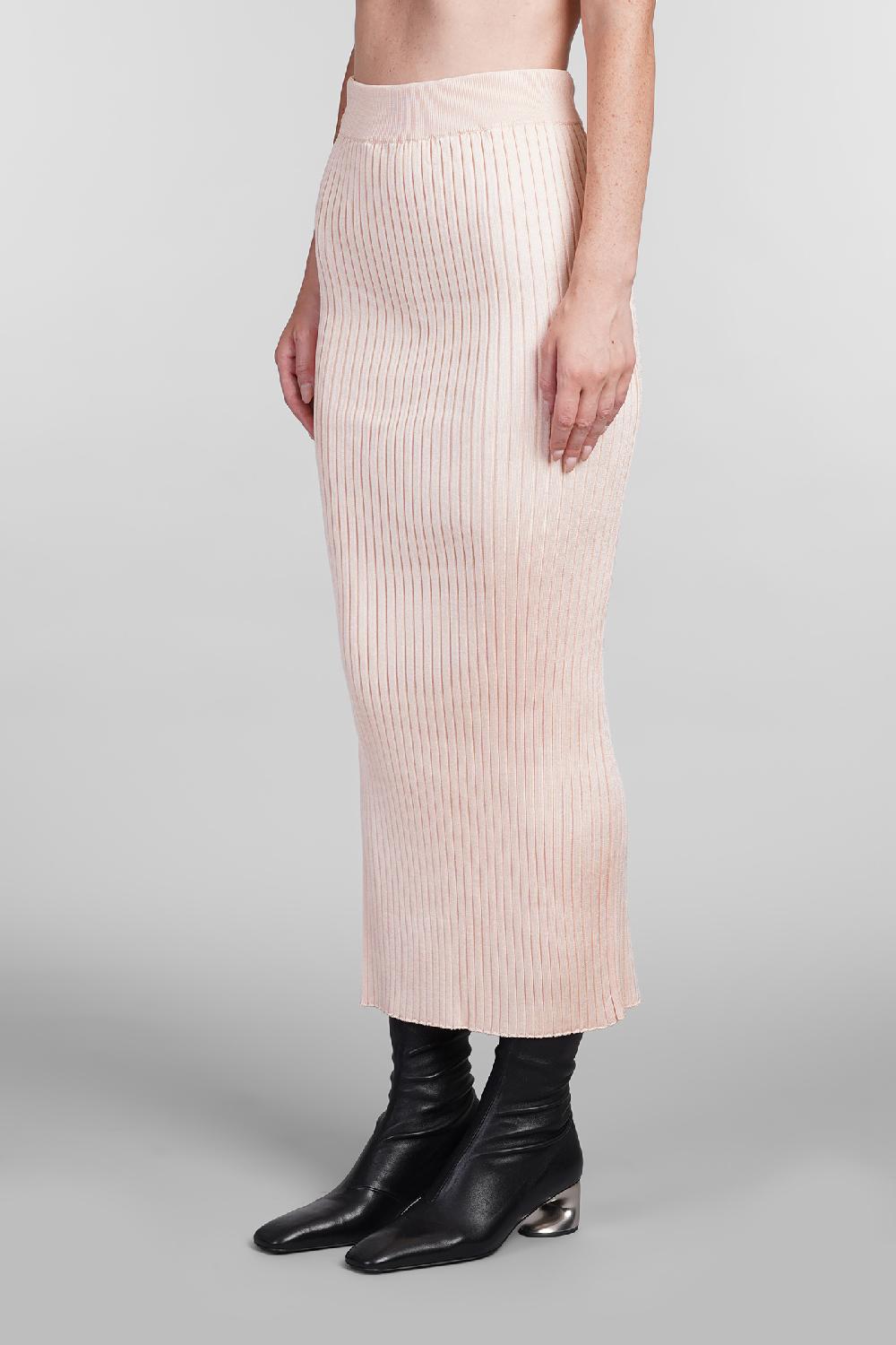 Deliberti Jil Sander Gonna In Viscosa Rosa Cod. 404784 - Deliberti The Luxury Shopping