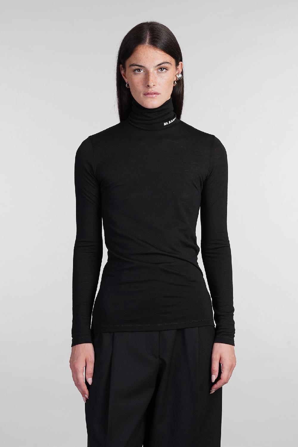 Deliberti Jil Sander Maglia in lana nera cod. 404794 - Deliberti The Luxury Shopping