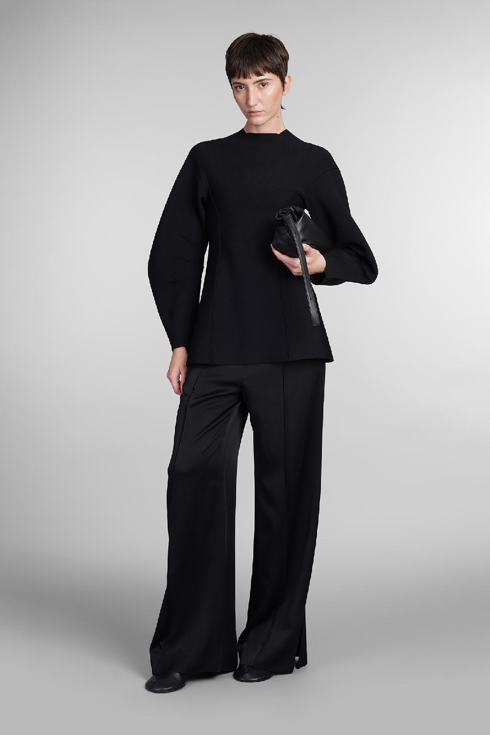 Deliberti Jil Sander Maglia In Viscosa Nera Cod. 410028 - Deliberti The Luxury Shopping