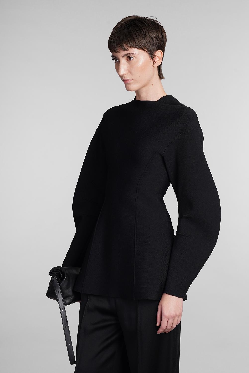 Deliberti Jil Sander Maglia In Viscosa Nera Cod. 410028 - Deliberti The Luxury Shopping