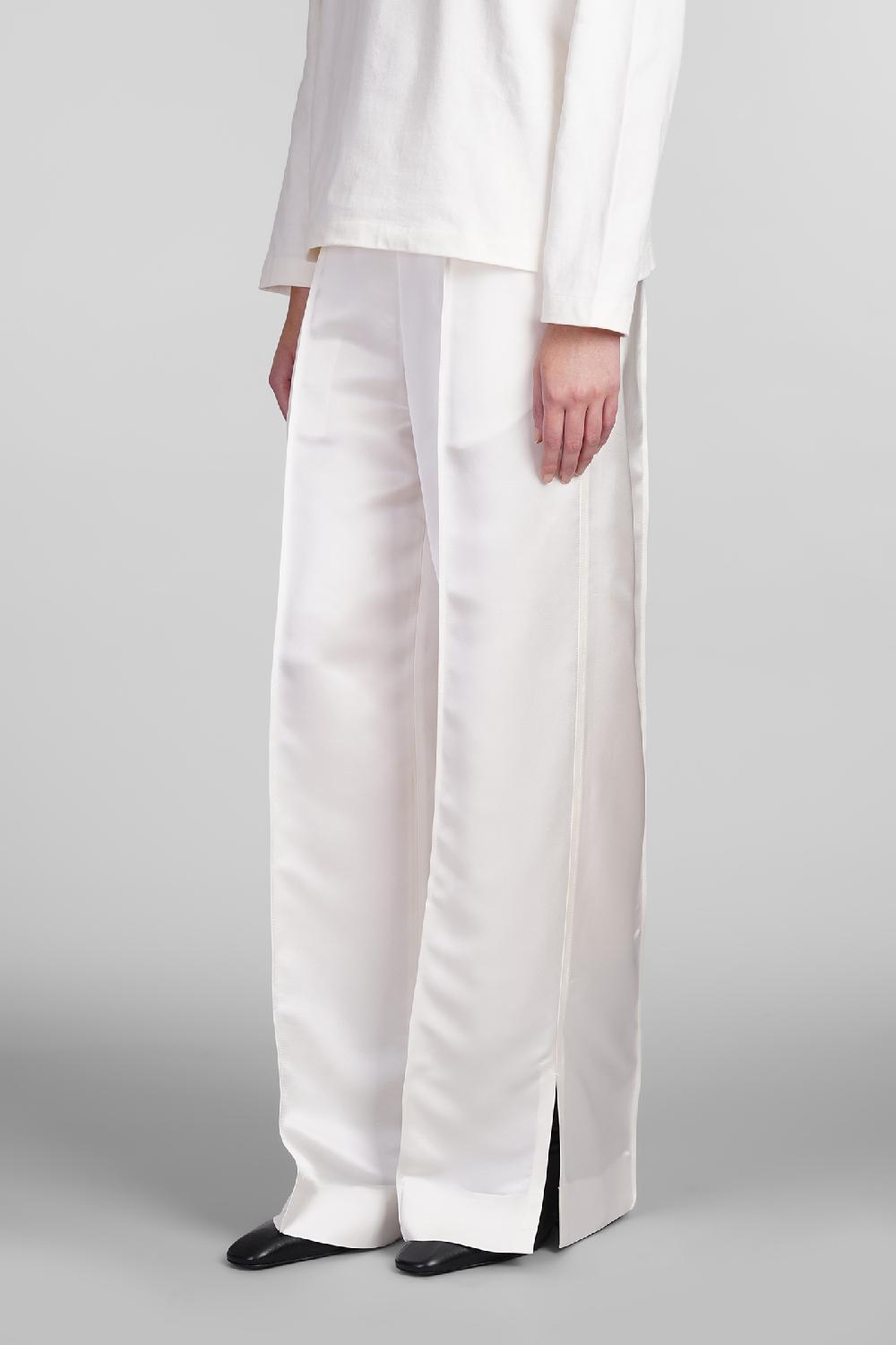 Deliberti Jil Sander Pantalone In Cupro Bianco Cod. 406758 - Deliberti The Luxury Shopping