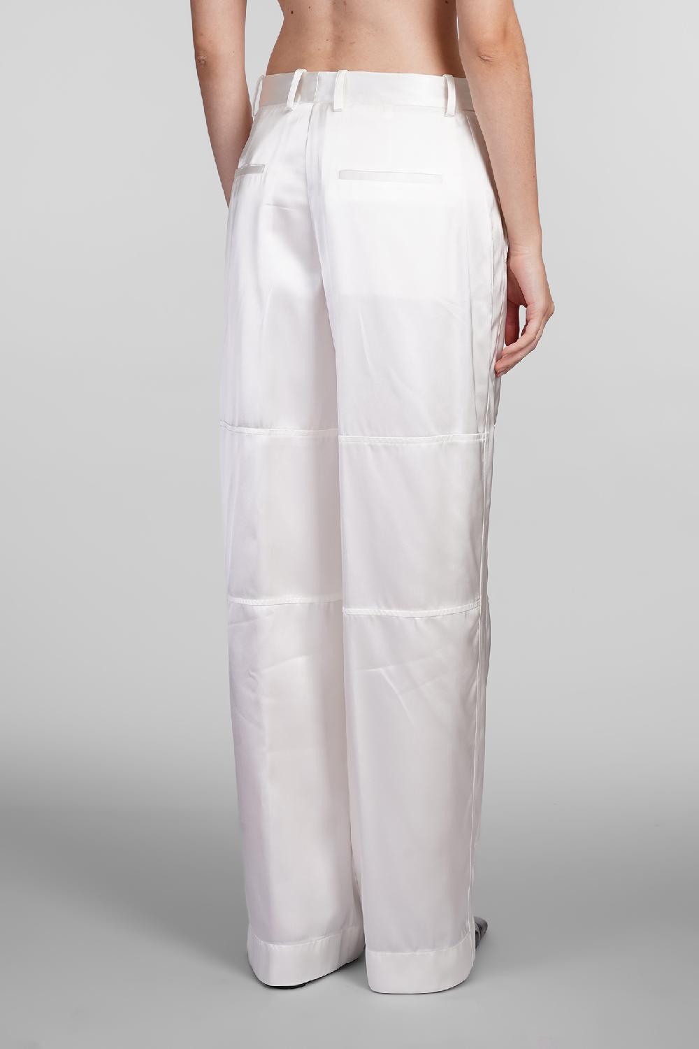 Deliberti Jil Sander Pantalone In Viscosa Bianca Cod. 408921 - Deliberti The Luxury Shopping