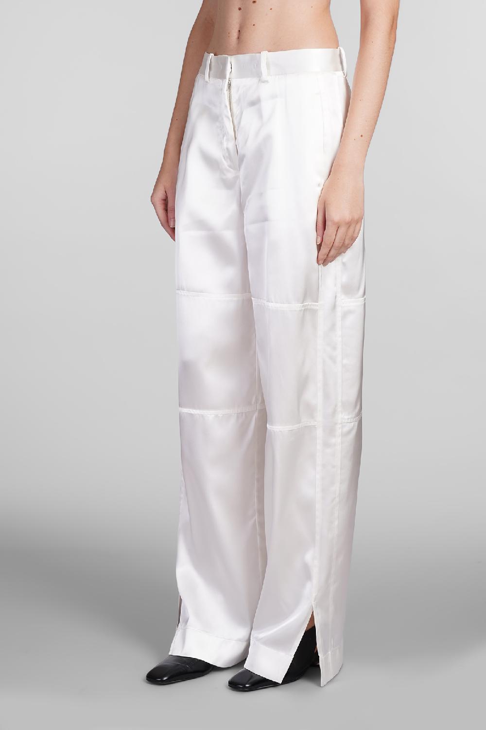 Deliberti Jil Sander Pantalone In Viscosa Bianca Cod. 408921 - Deliberti The Luxury Shopping