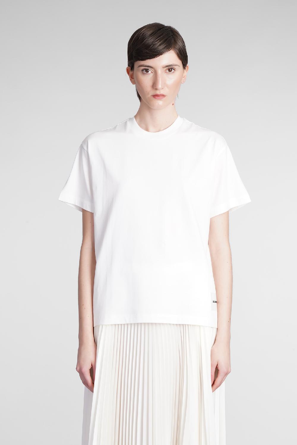 Deliberti Jil Sander T-shirt 3-pack In Cotone Bianco Cod. 342037 - Deliberti The Luxury Shopping