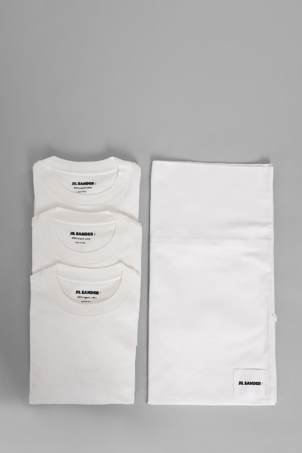 Deliberti Jil Sander T-shirt 3-pack in cotone bianco cod. 381069 - Deliberti The Luxury Shopping